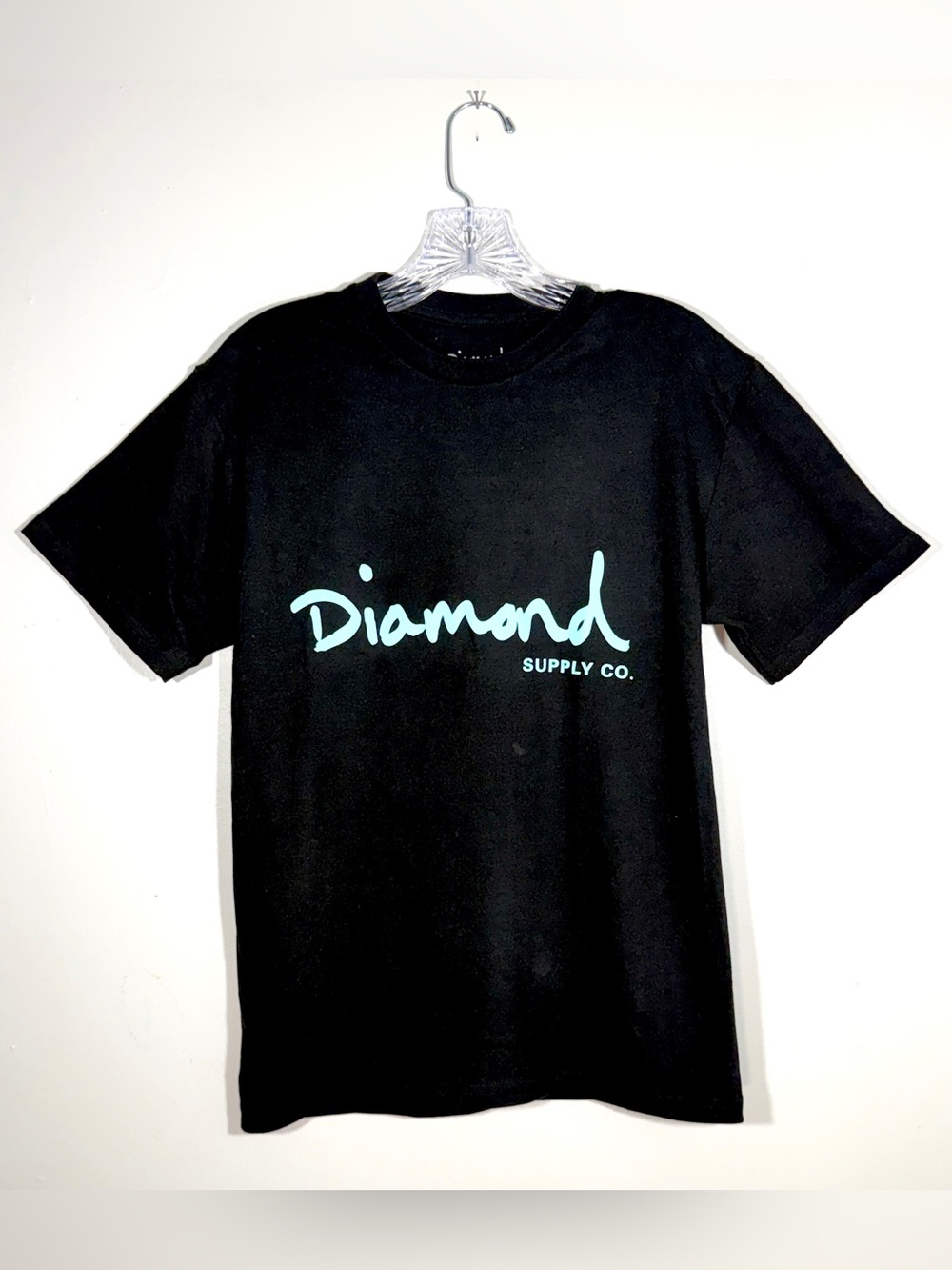 Diamond Supply Co. Black Logo Graphic T-Shirt Streetwear Skate Y2K